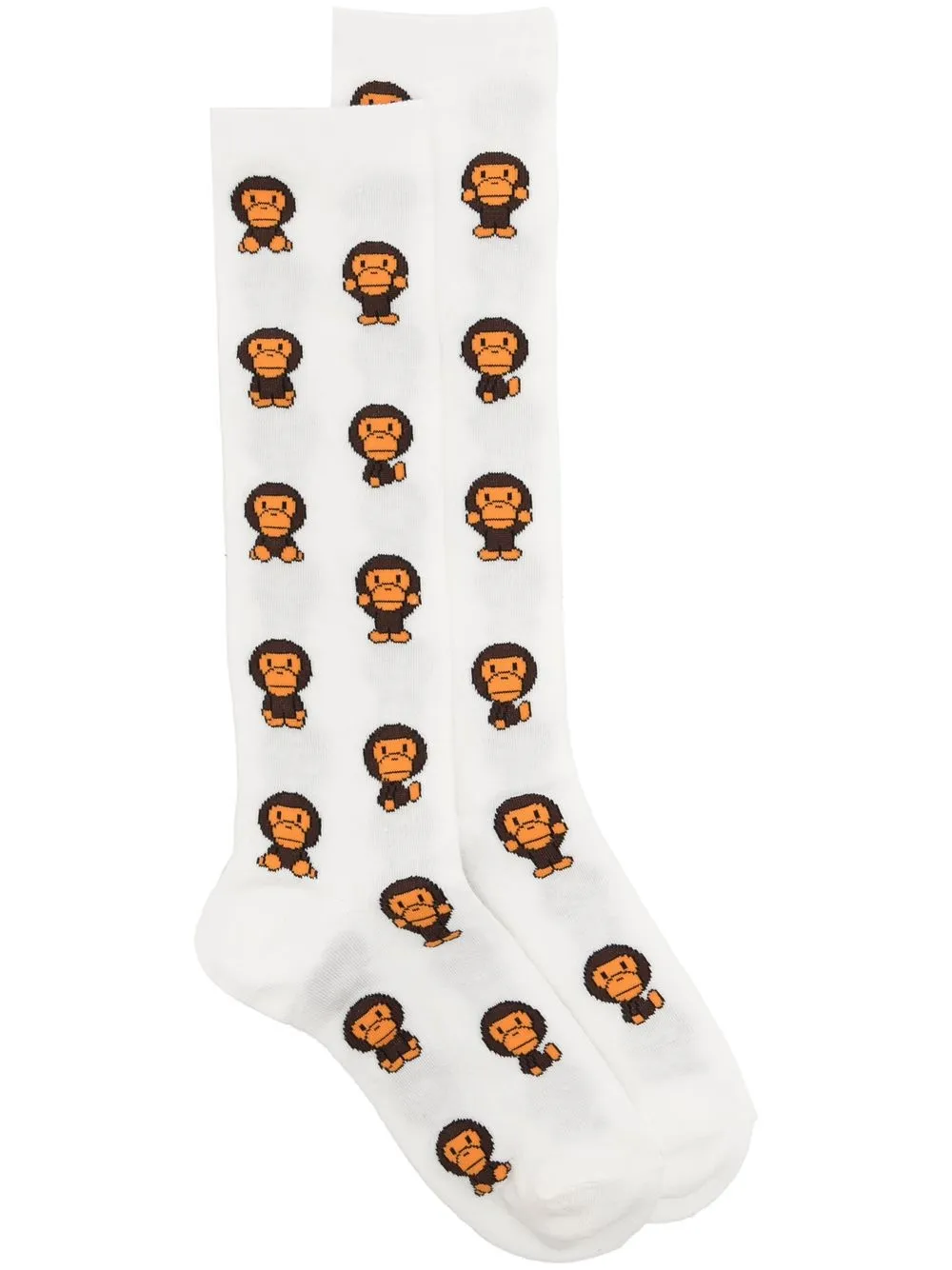 

A BATHING APE® cartoon-knit socks - WHX