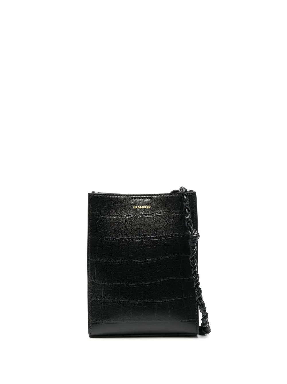 

Jil Sander Tangle leather crossbody bag - Black