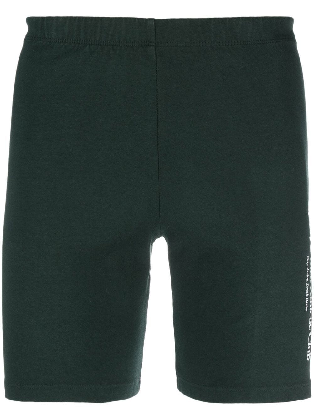 Sporty And Rich Athletic Club Cycling Shorts In Green