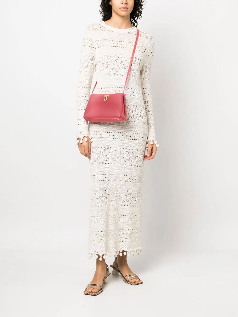Coccinelle Crossbodytas met draaislot - Rood