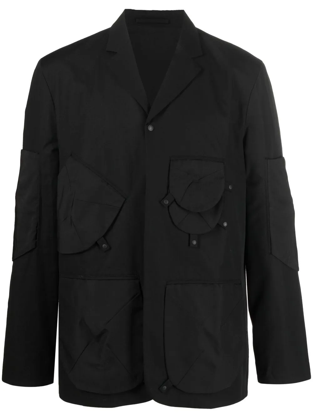 

Post Archive Faction multi-pocket single-breasted blazer - Black