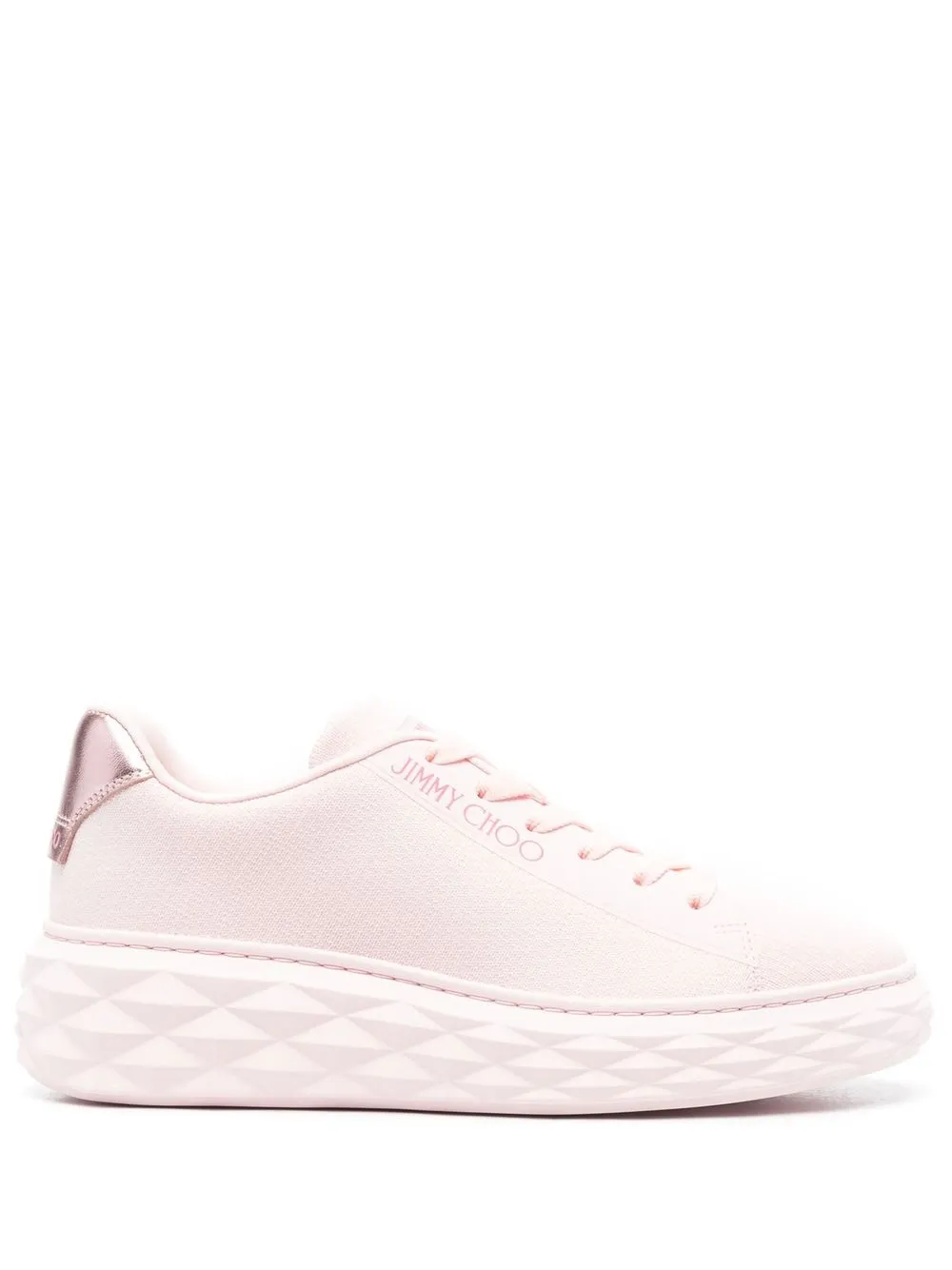 

Jimmy Choo diamond-sole sneakers - Pink