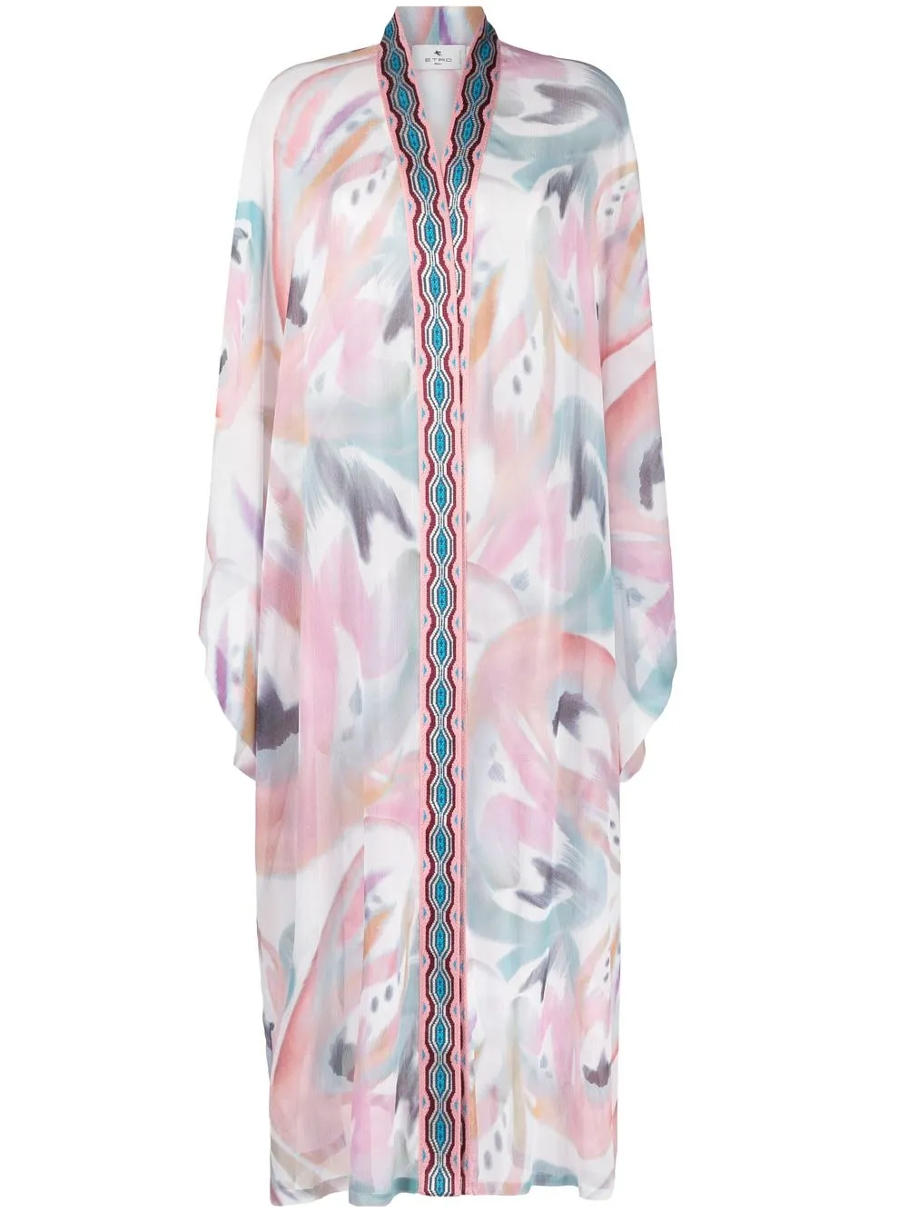 

ETRO bata oversize con estampado abstracto - Rosado