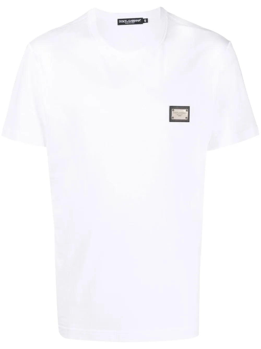 

Dolce & Gabbana logo-plaque short-sleeve T-shirt - White