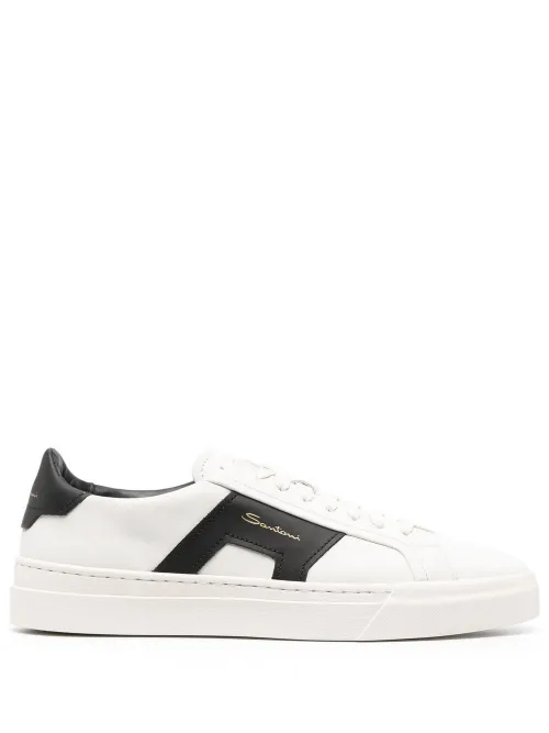 Santoni baskets en cuir - Blanc - Santoni - Modalova
