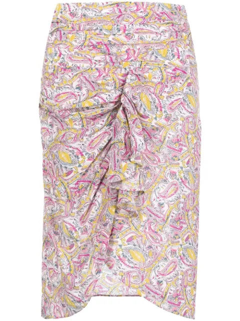 IRO falda con estampado gráfico