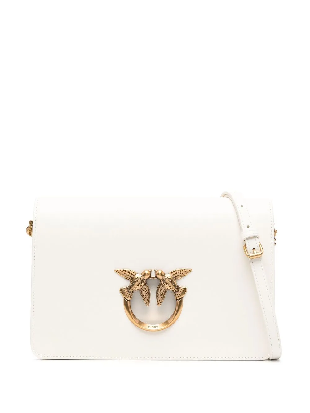 

PINKO logo-plaque crossbody bag - Neutrals