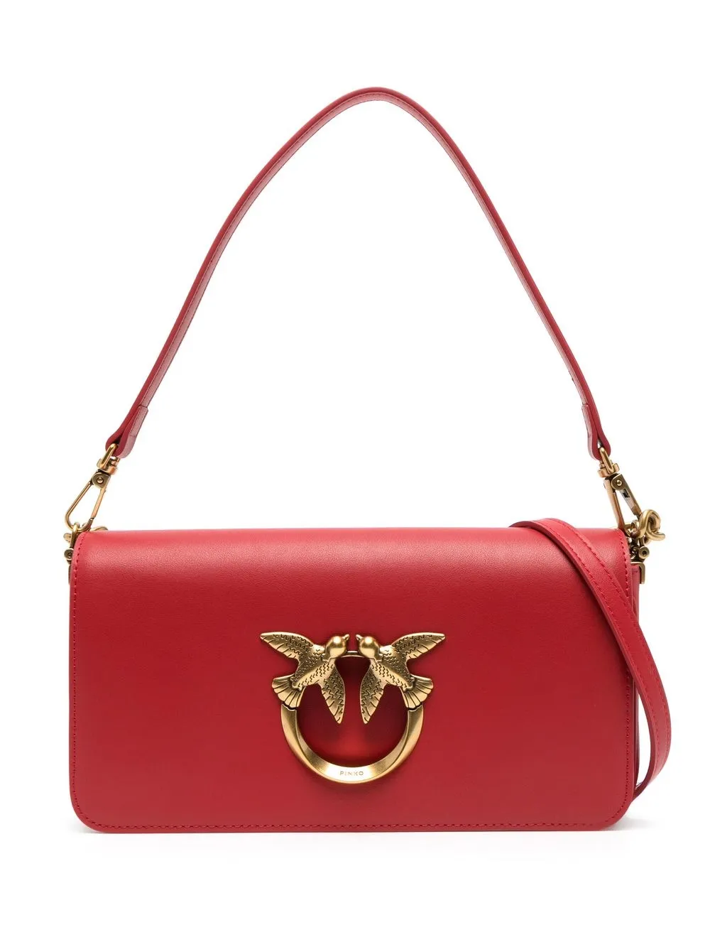 

PINKO logo-plaque crossbody bag - Red