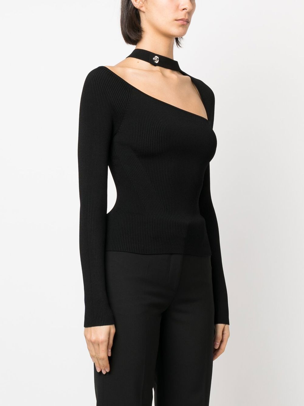 Shop Jonathan Simkhai Cut-out Detail Knitted Top In Black