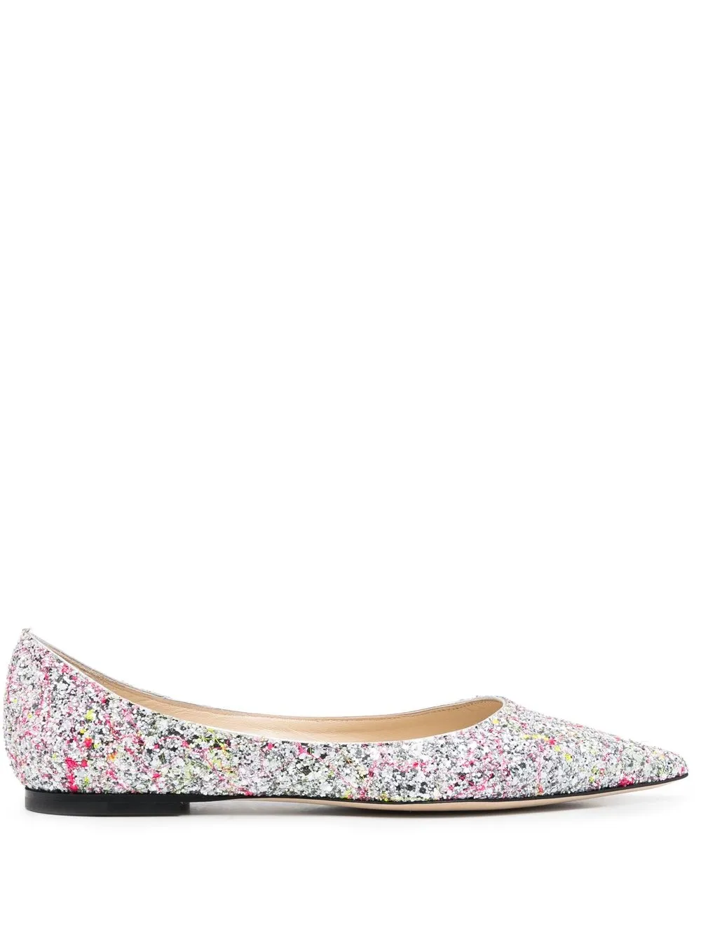 

Jimmy Choo flats Love - Plateado