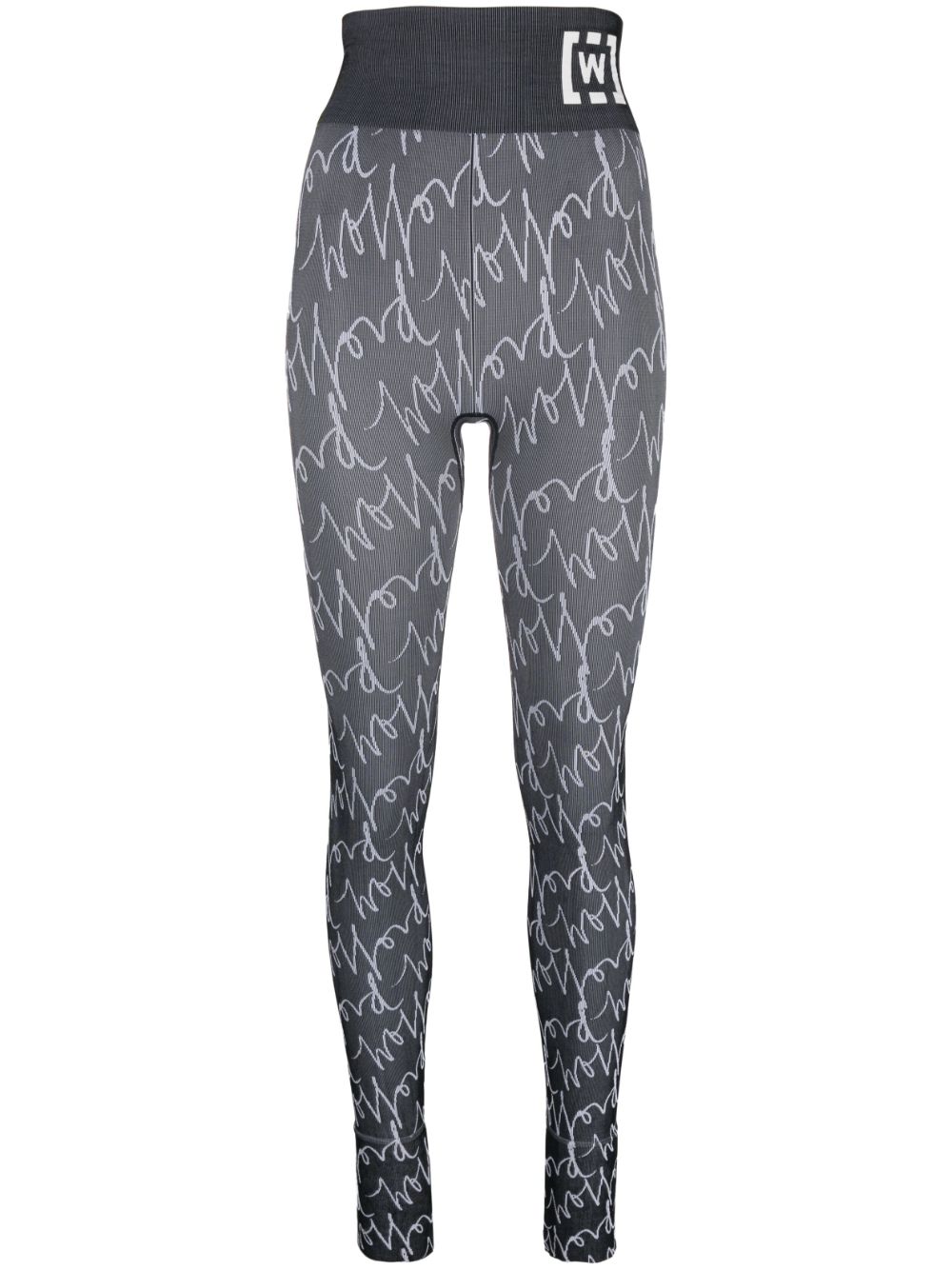 Wolford logo print Slimming Leggings Farfetch