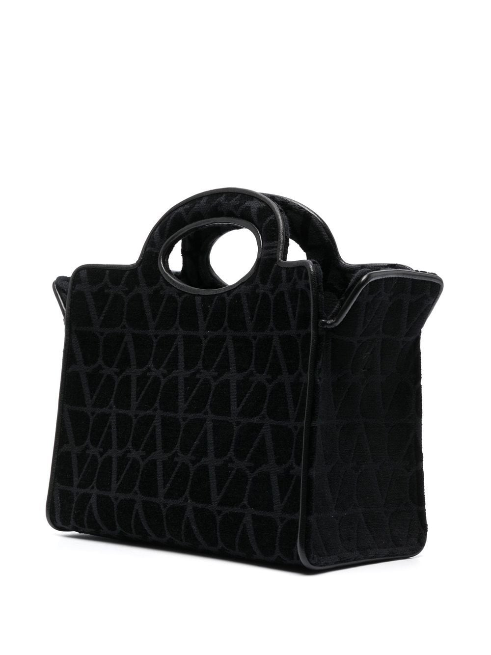 Shop Valentino Le Troisième Toile Iconographe Tote Bag In Black
