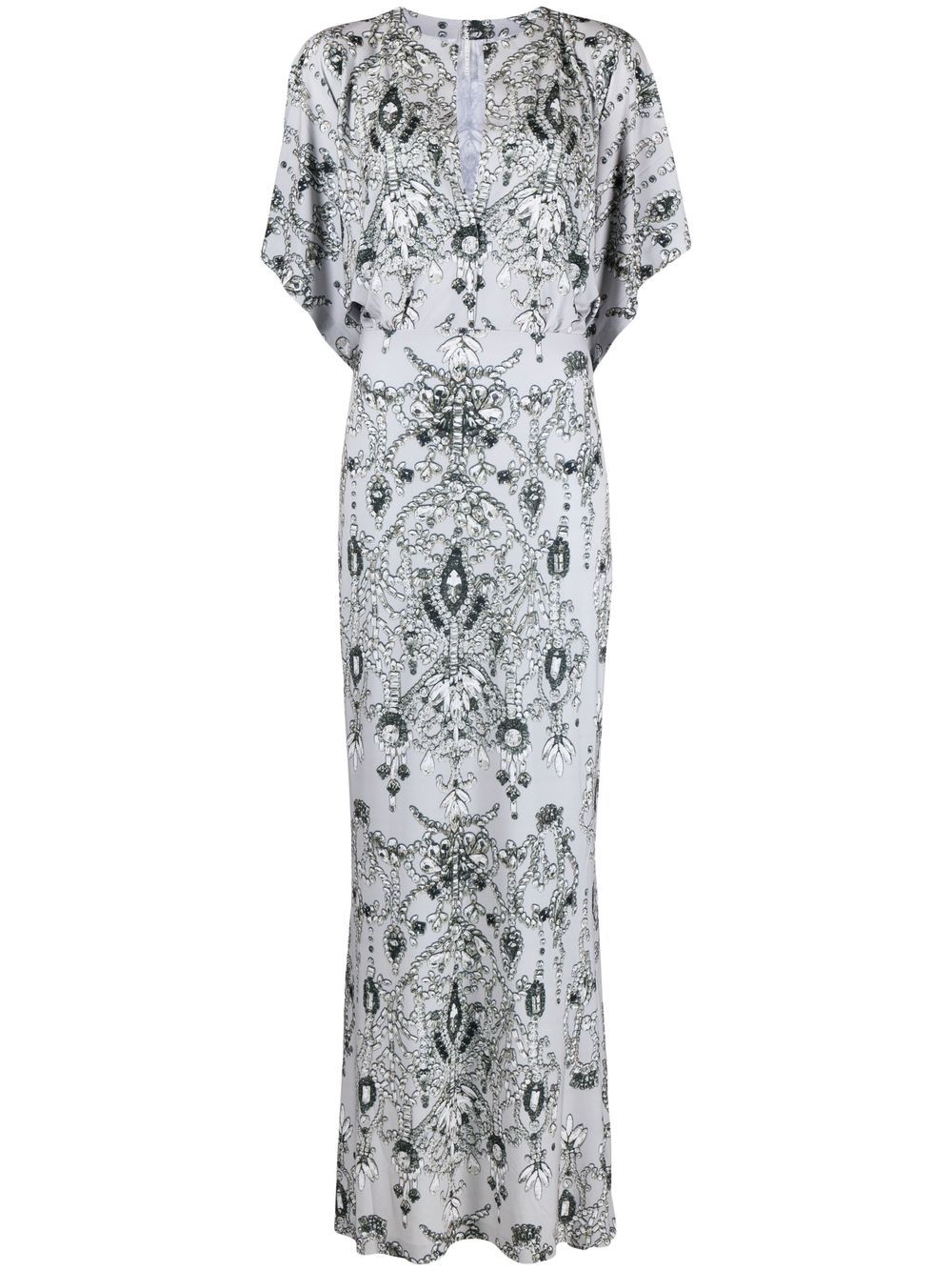 NORMA KAMALI OBIE GRAPHIC-PRINT GOWN