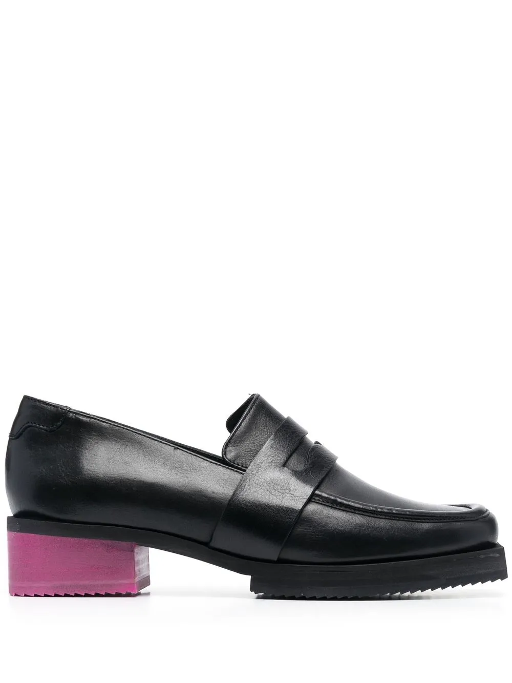 

Each X Other 40mm statement-heel leather loafers - Black