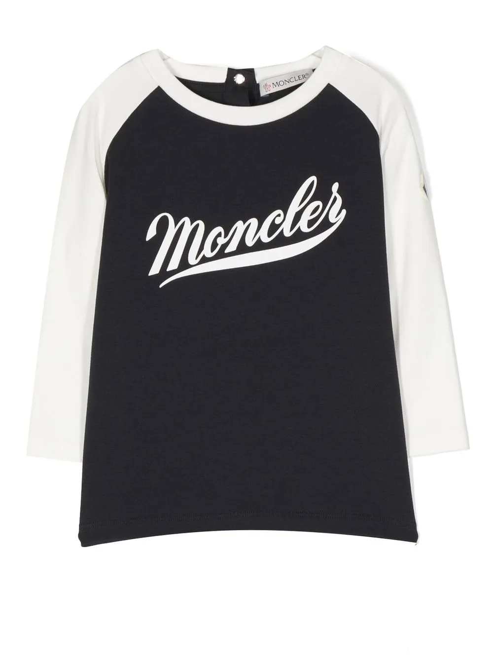 

Moncler Enfant logo-embroidered long-sleeved T-shirt - Blue