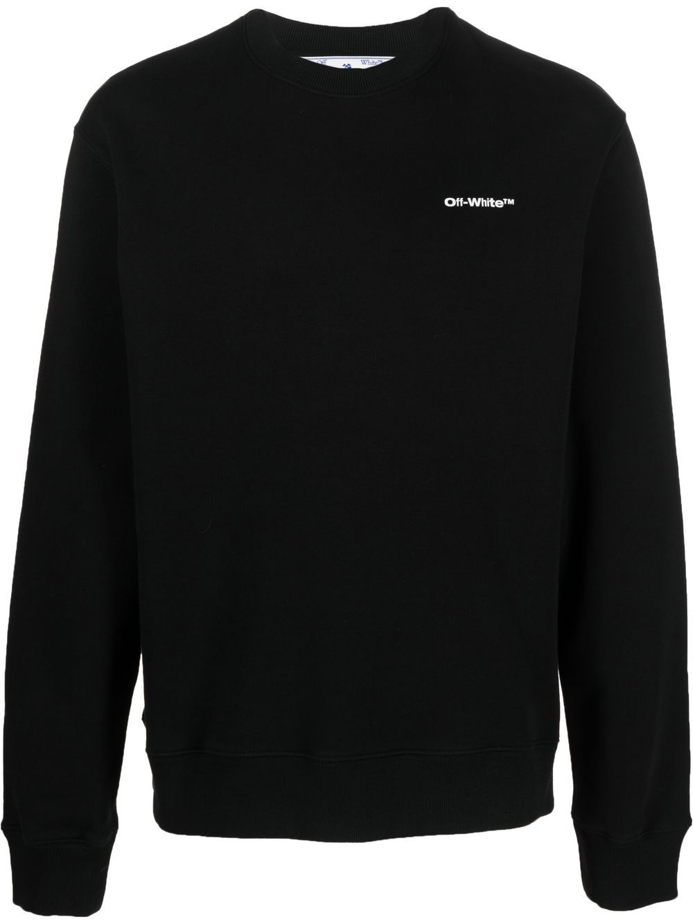 

Off-White logo-print long-sleeve sweatshirt - Black