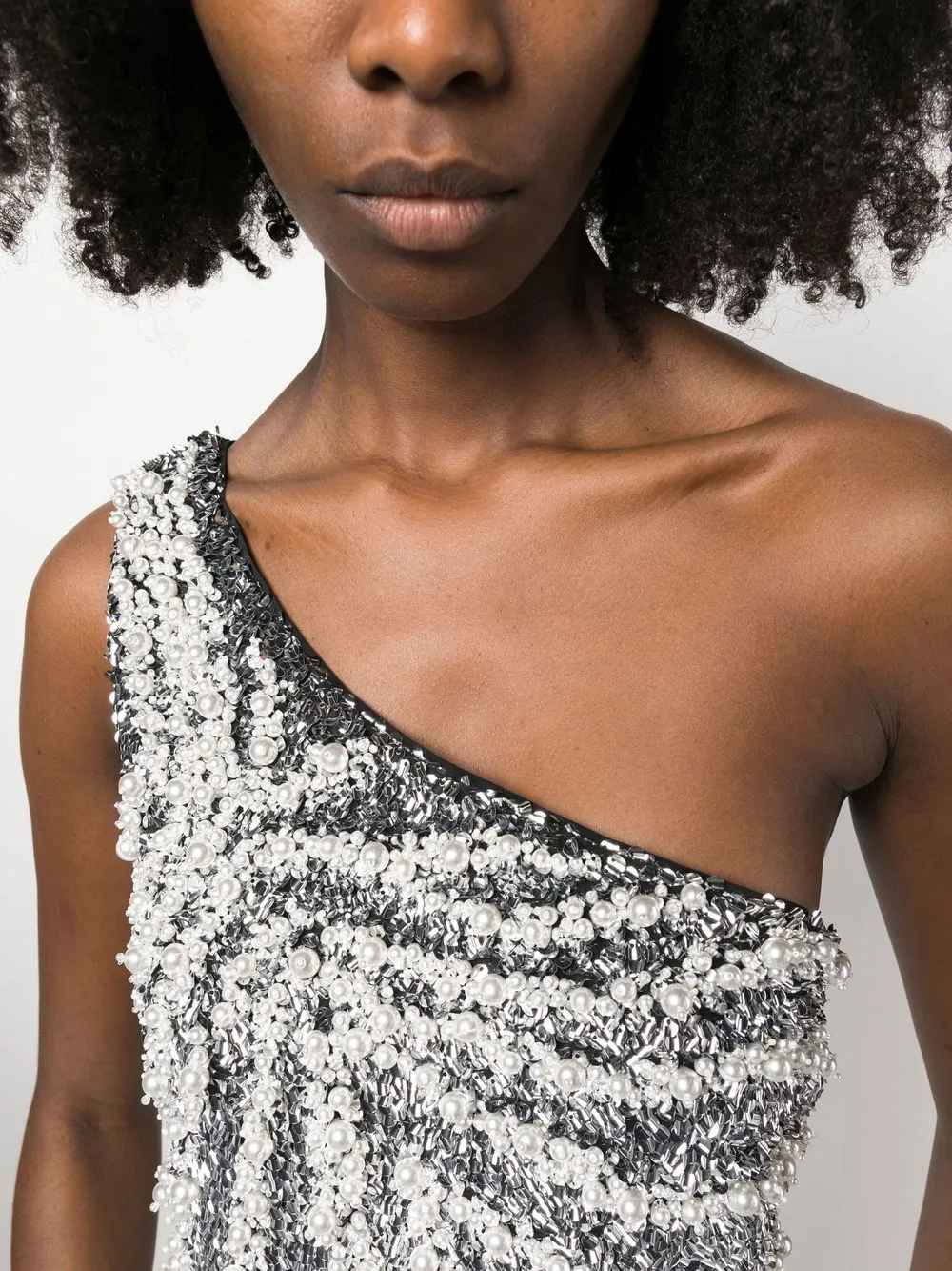 Givenchy Asymmetrische mini-jurk Zilver