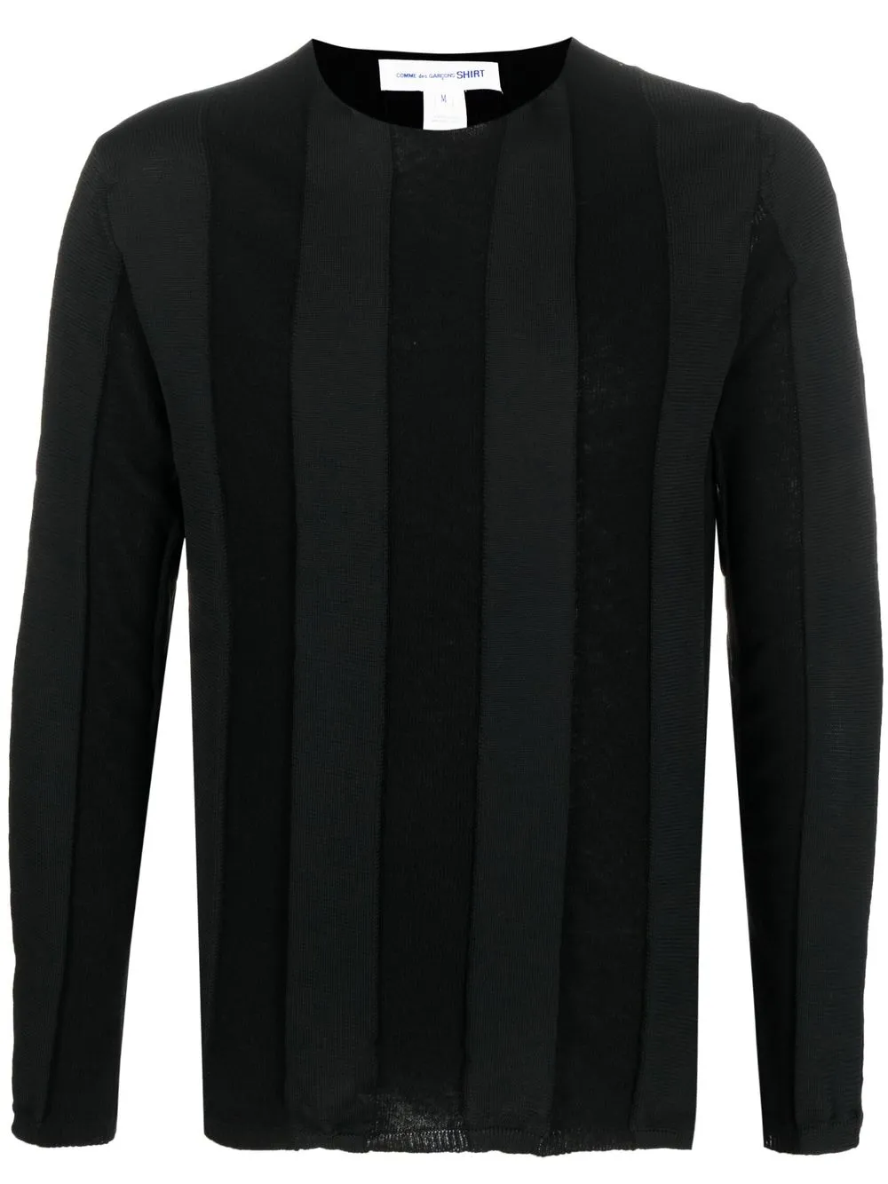 

Comme Des Garçons Shirt panelled fine-knit jumper - Black