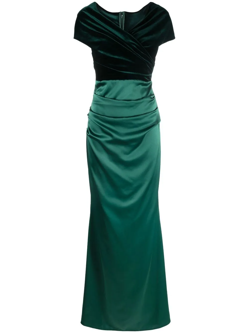 

Talbot Runhof draped evening gown - Green