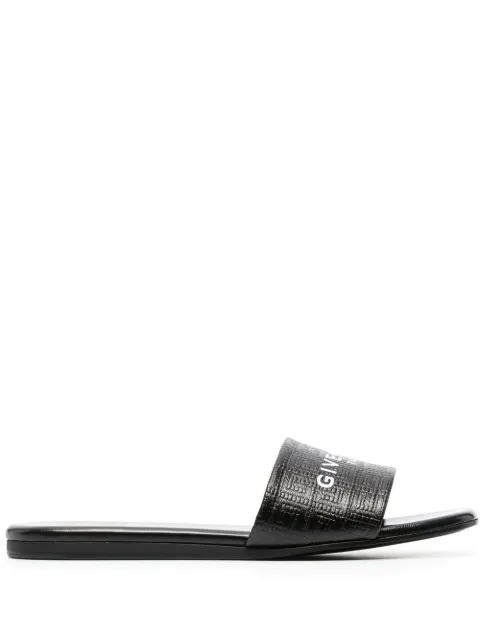 Givenchy embossed logo-print slides