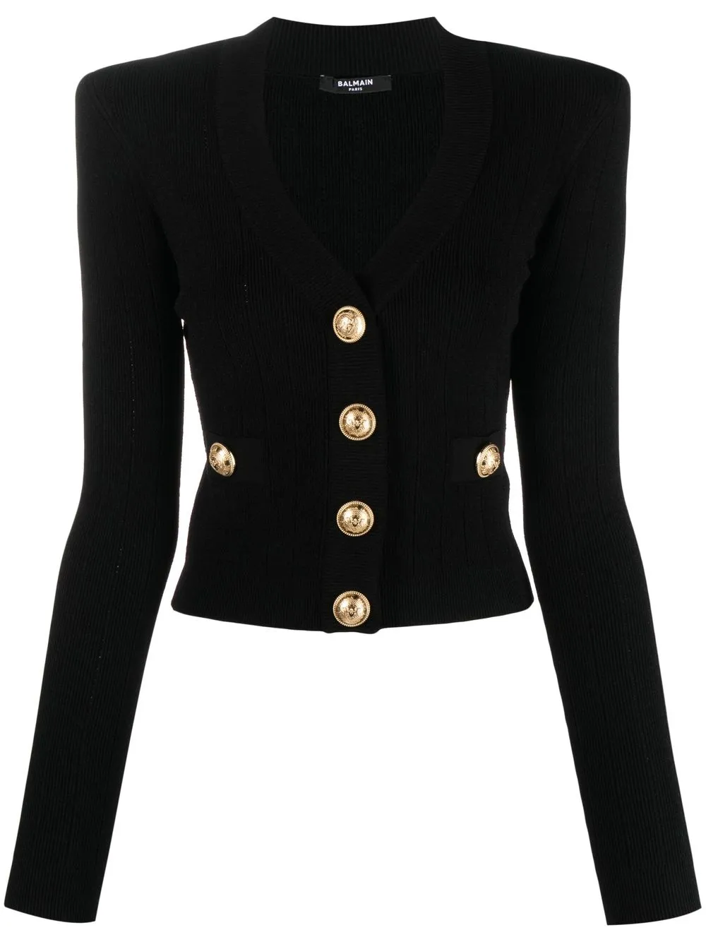 

Balmain V-neck long-sleeve cardigan - Black