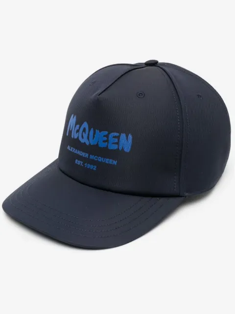 Alexander McQueen Graffiti-print baseball cap