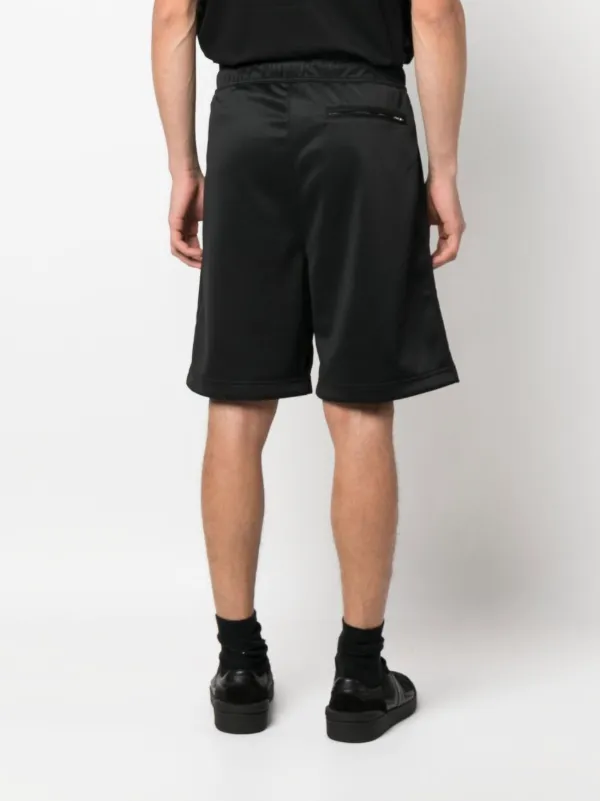 Lanvin logo-embroidered Track Shorts | Black | FARFETCH