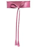 TWINSET tassel-detail leather sash belt - Pink