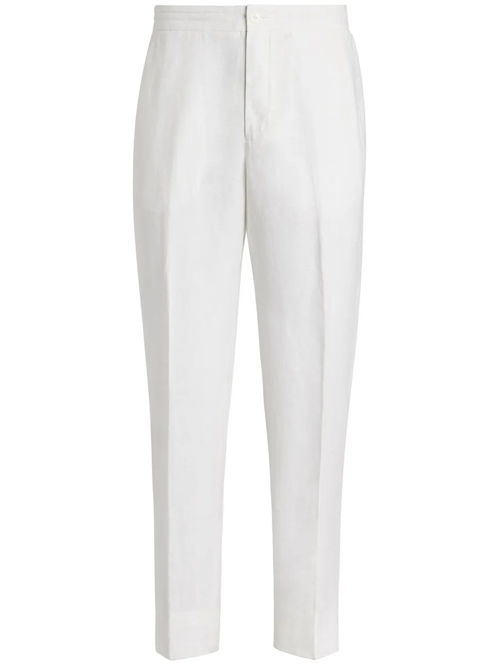 Zegna washed linen track pants | White | Image 1