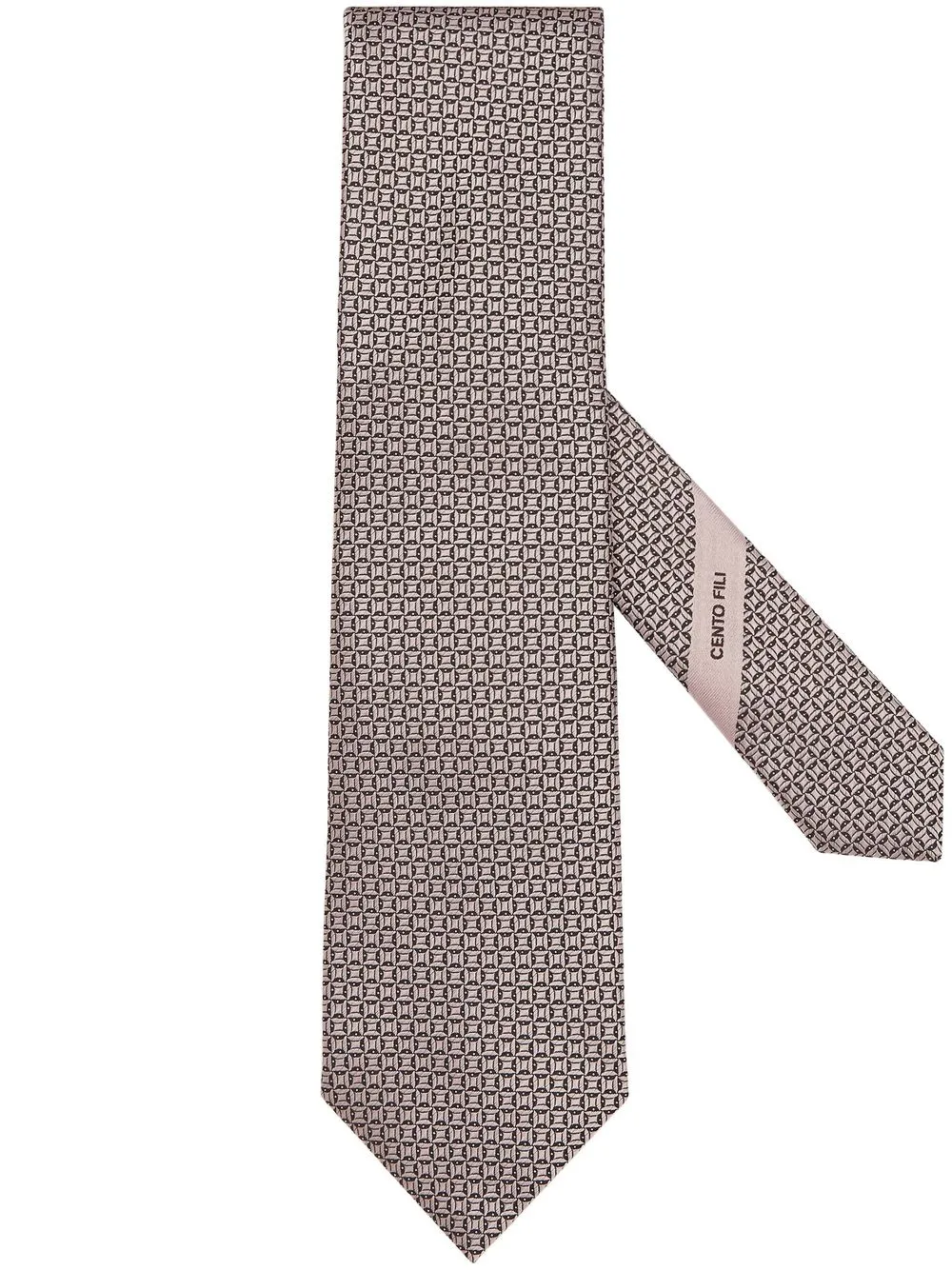 ZEGNA CENTO FILI SILK TIE