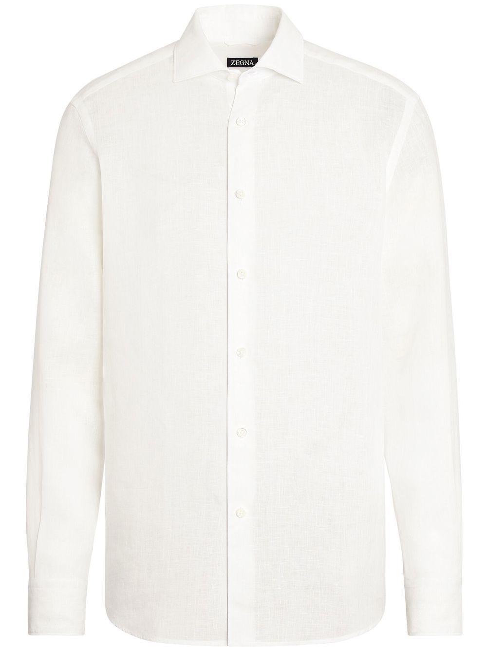 Zegna Pure Linen long-sleeve shirt - White