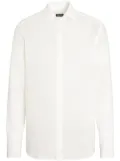 Zegna Pure Linen long-sleeve shirt - White