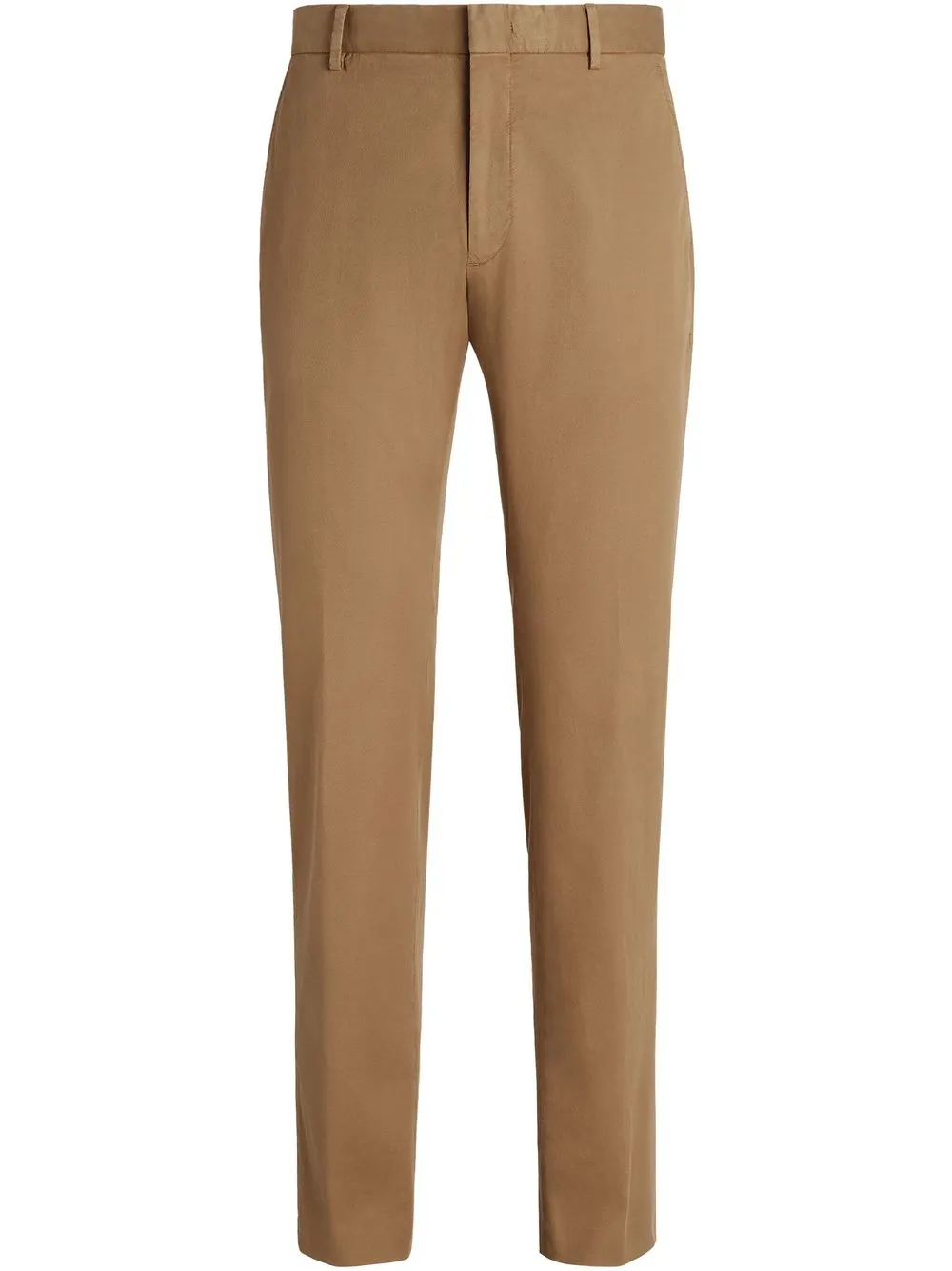 

Zegna pantalones tapered de tiro medio - Marrón