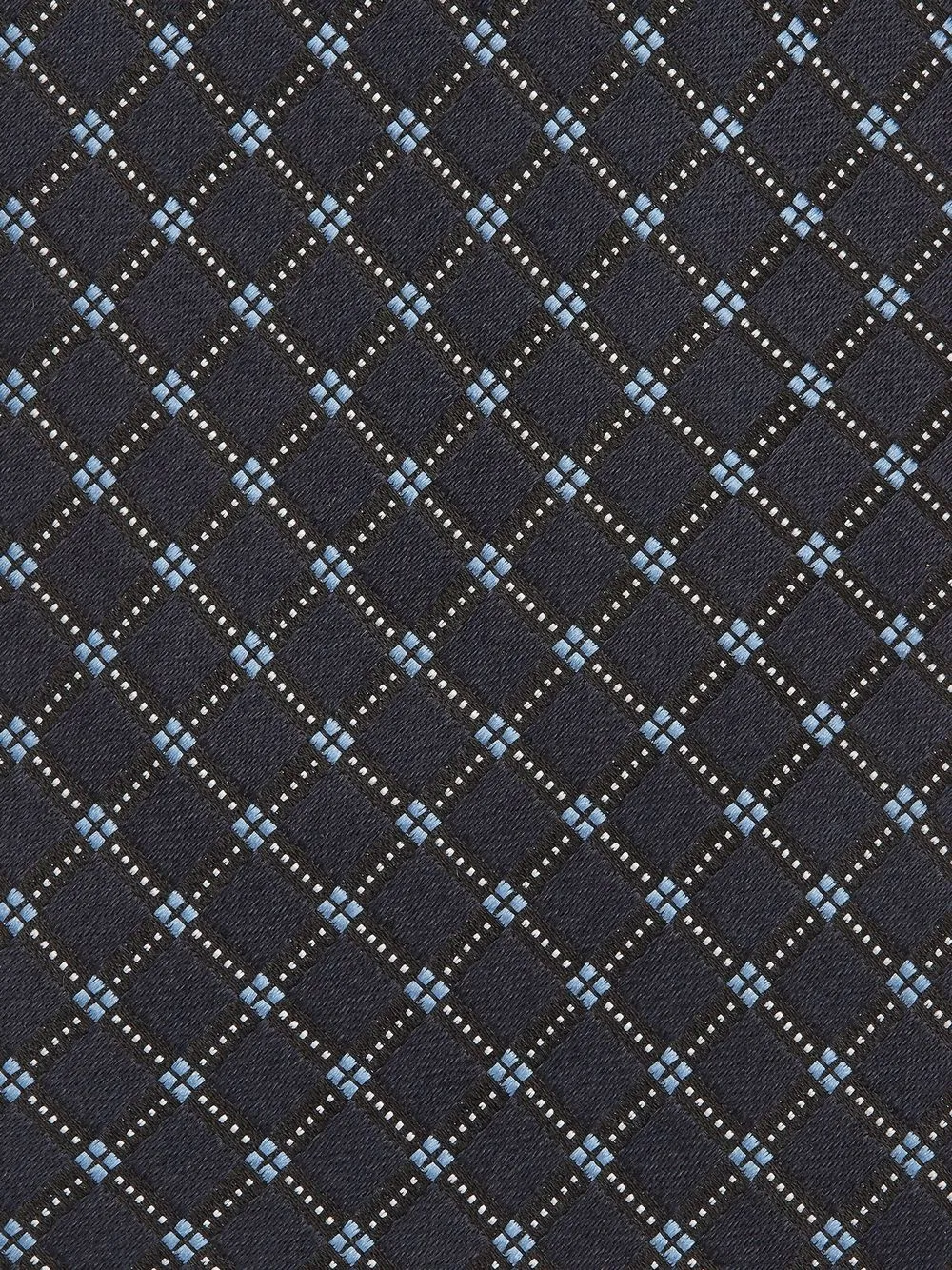 Zegna Stropdas met jacquard - Blauw