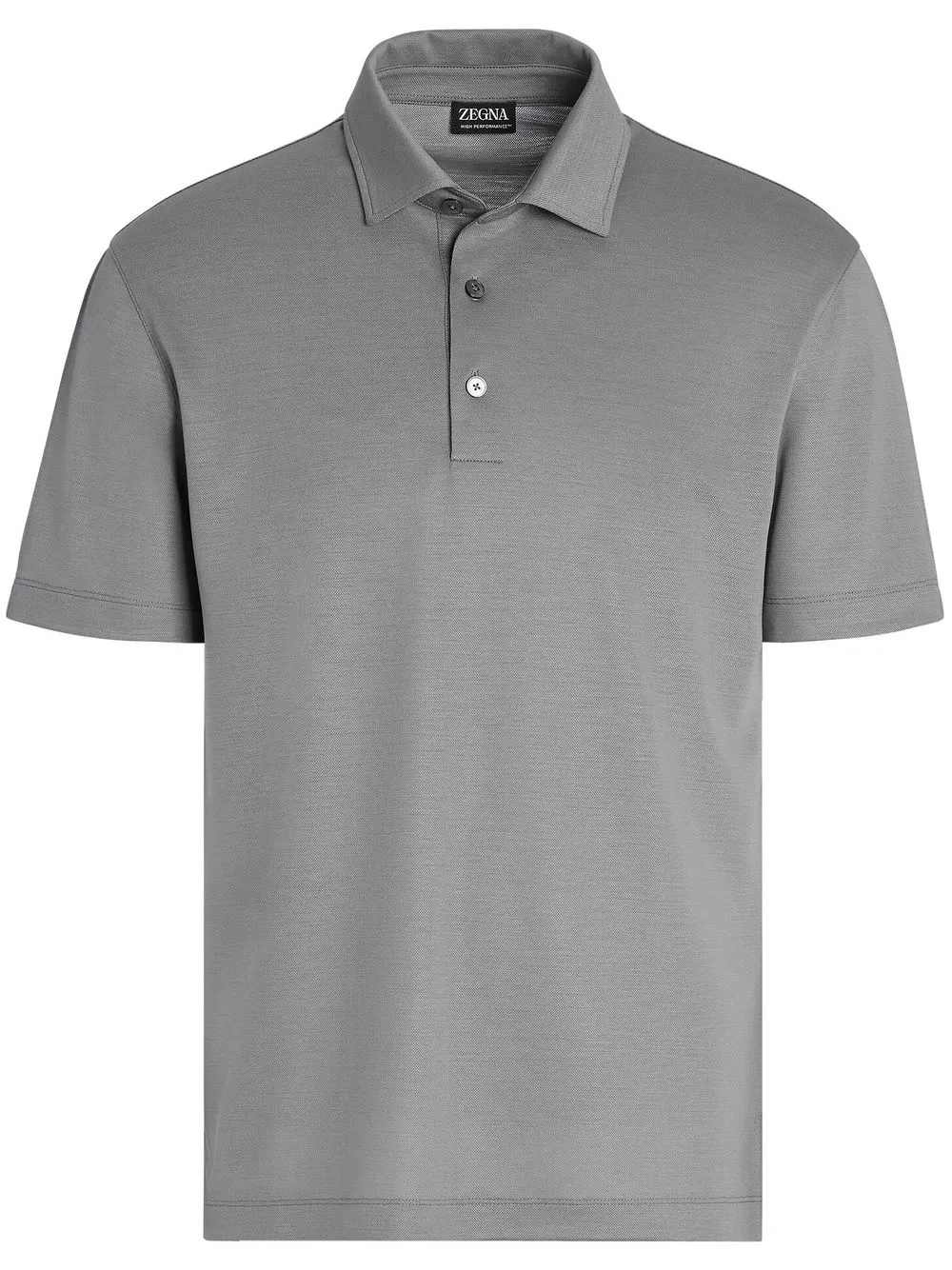 

Zegna playera tipo polo con botones - Gris