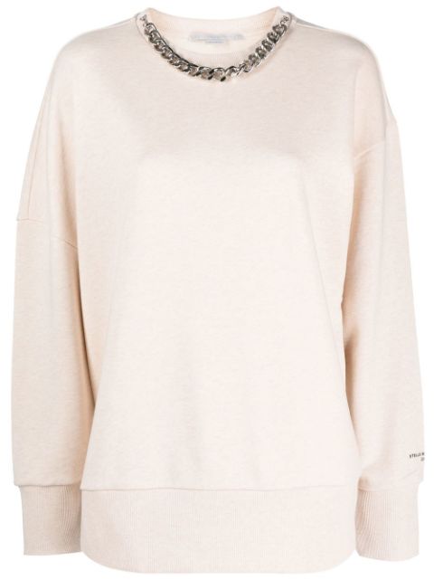 Stella McCartney chain-link cotton sweatshirt