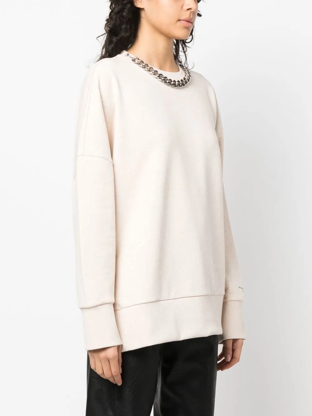 chain-link cotton sweatshirt