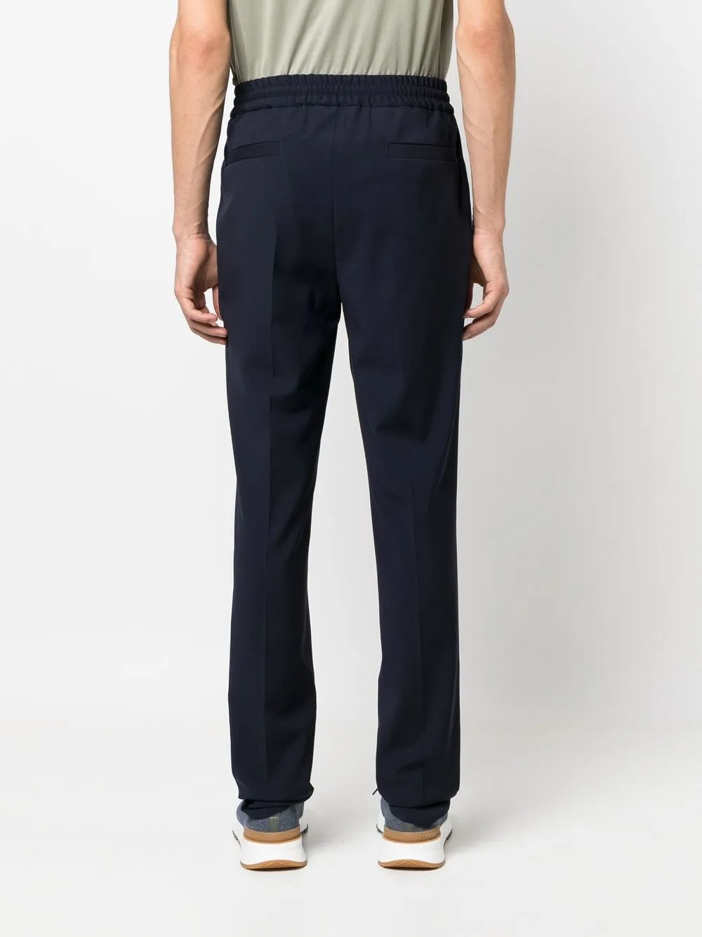 Brunello Cucinelli Drawstring Fastening Track Pants In Blue