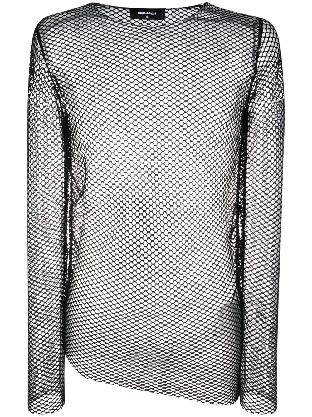 

Dsquared2 long-sleeve mesh top - Black