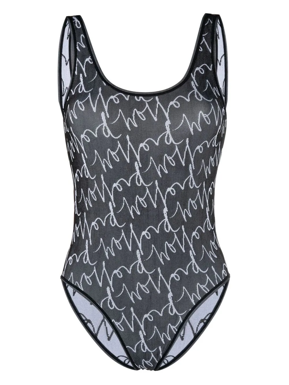 

Wolford logo-print bodysuit - Grey