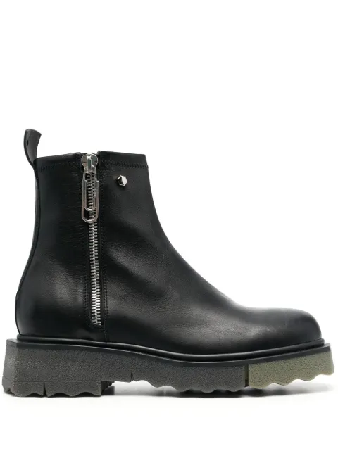Off-White sponge-effect ankle boots