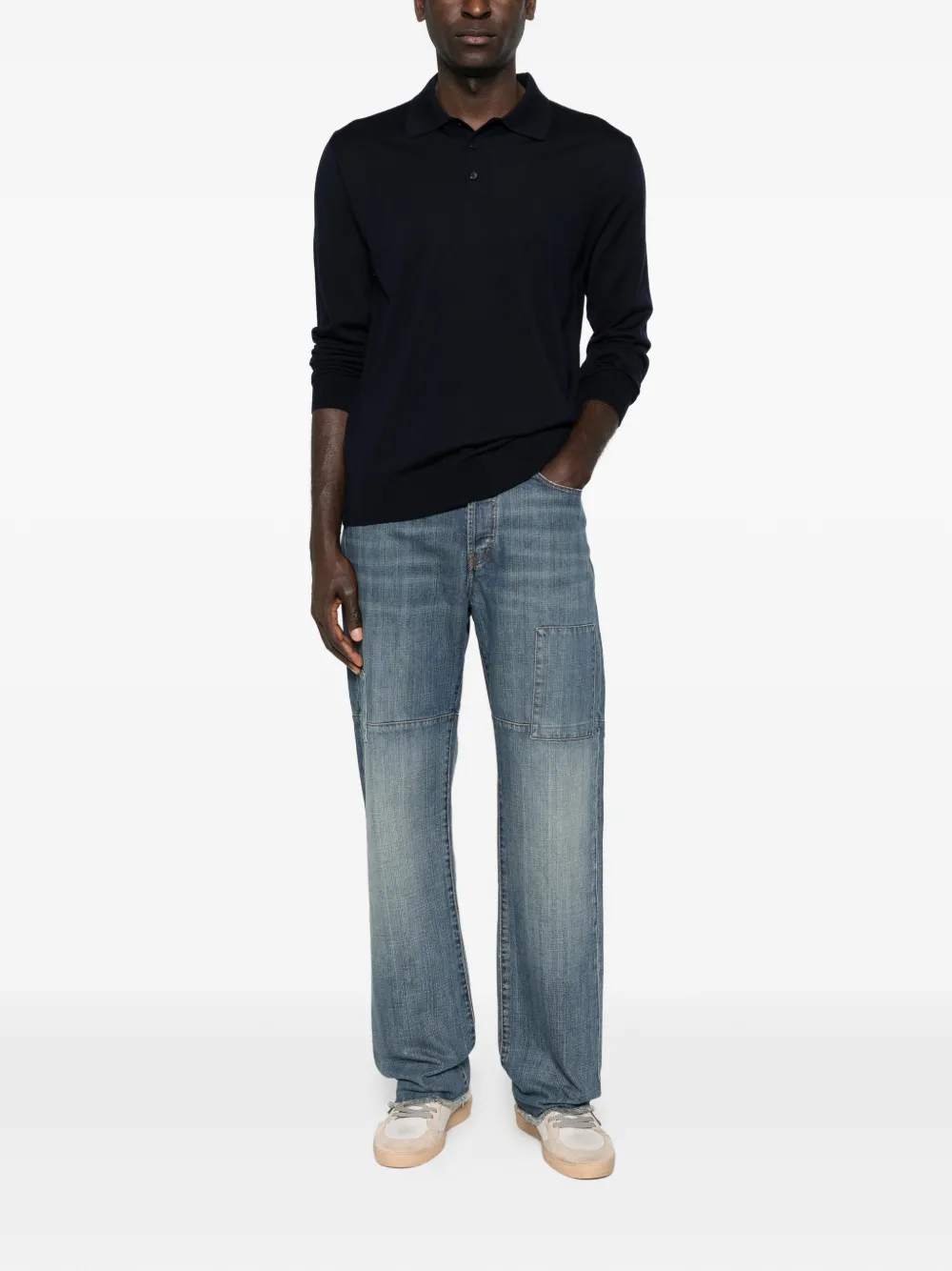 Virgin-Wool Polo Shirt