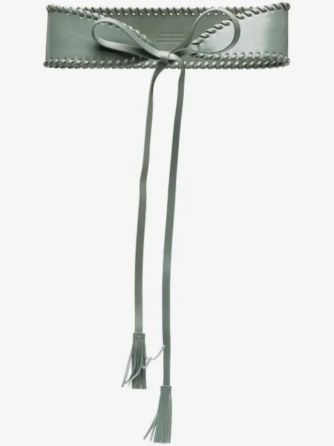 TWINSET tassel-detail leather sash belt
