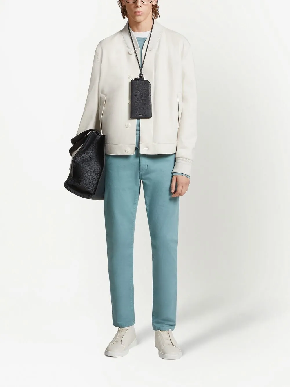 Zegna Button-down jack - Wit