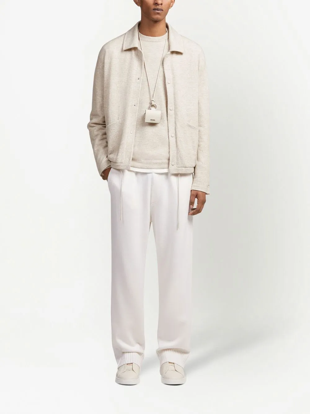 Zegna Overhemd met lange mouwen - Beige