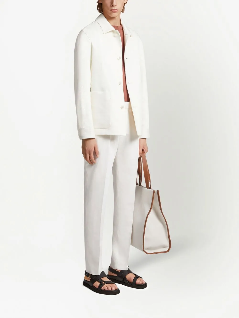 Zegna Shirtjack met twee zakken - Wit