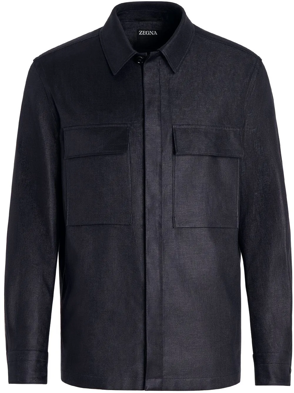 

Zegna sobrecamisa Pure Linen - Azul