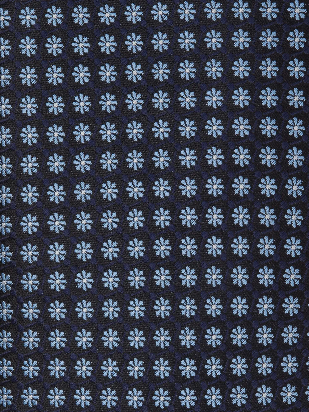 Zegna Stropdas met bloemenprint - BL1 DARK BLUE