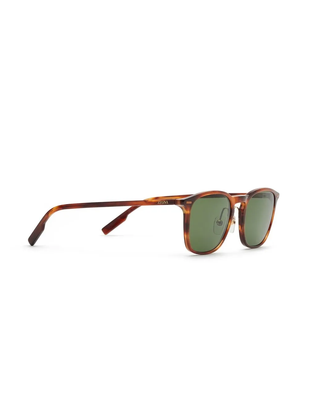 Zegna Zonnebril met vierkant montuur - Bruin