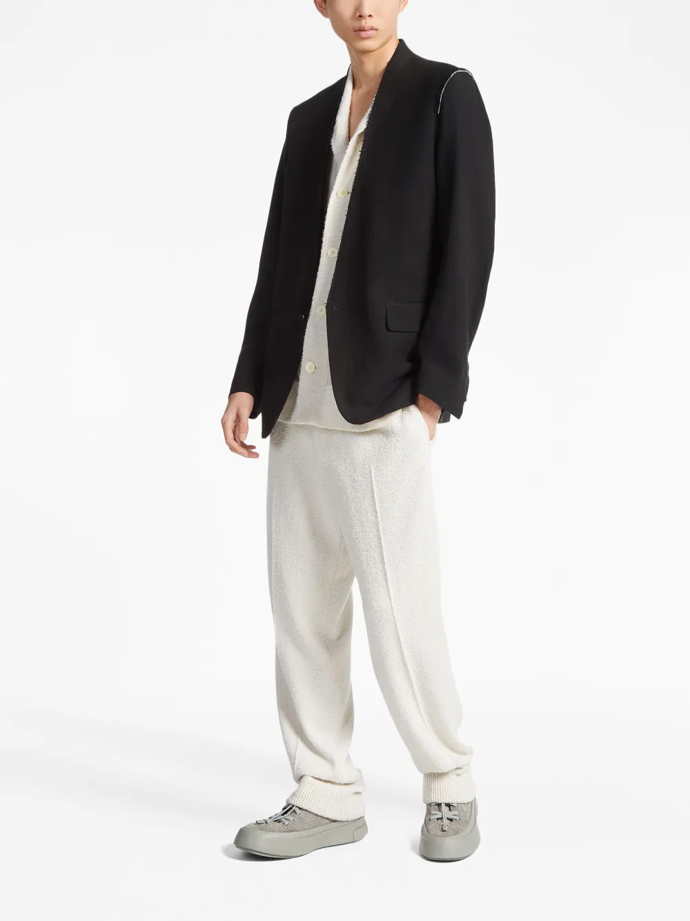Zegna Zijden blazer - Zwart